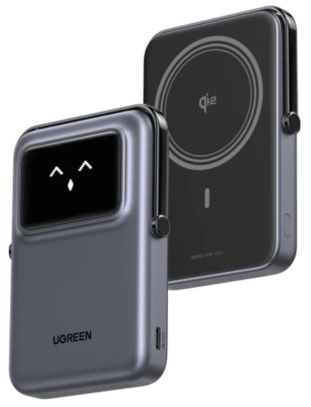 Магнитная батарея UGREEN Uno 20Вт Qi2 10000 mAh Magsafe Power Bank Black - фото 5 Магнитная батарея UGREEN Uno 20Вт Qi2 10000 mAh Magsafe Power Bank Black - фото 5