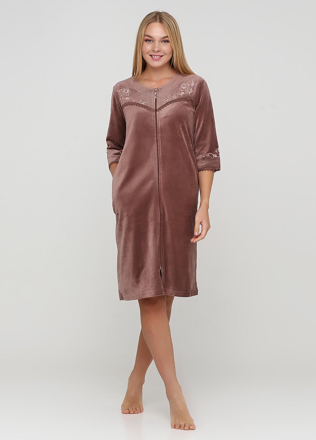 Халат женский Romeo Life 4XL Коричневый (3571_Кор)