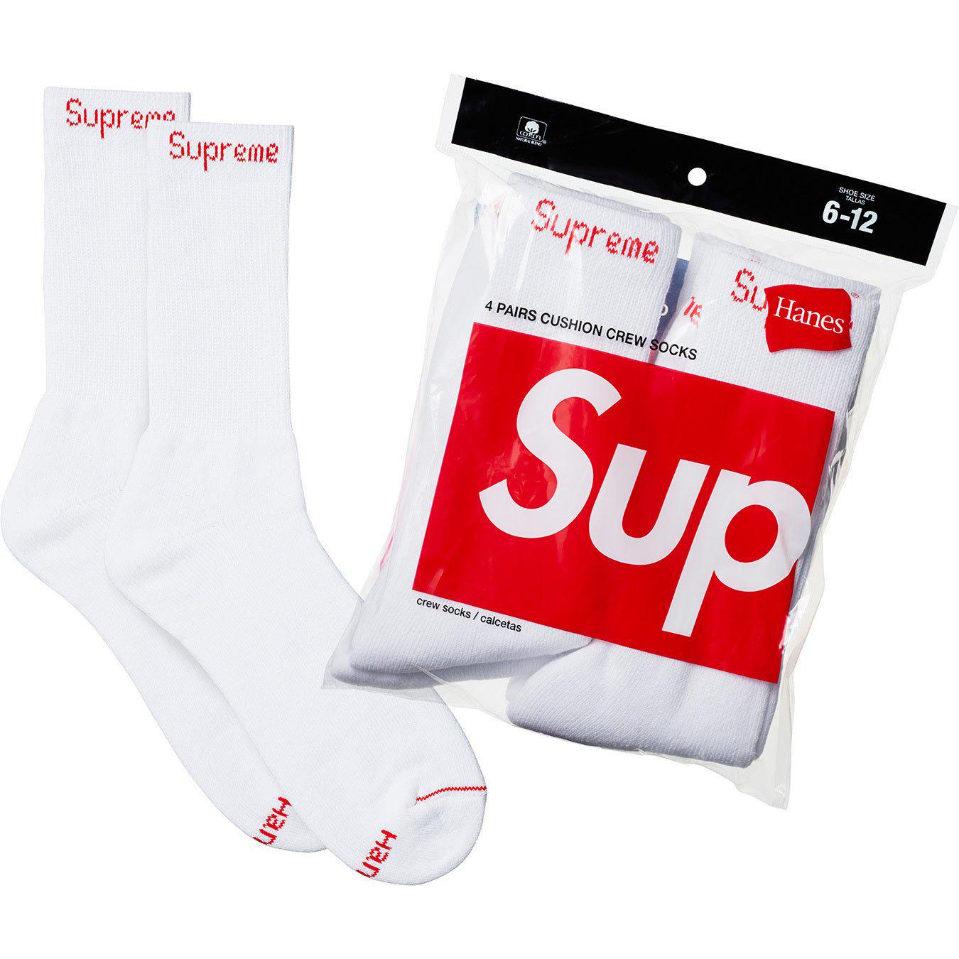 Носки SUPREME Hanes Socks 4 пары Белый (14602143)