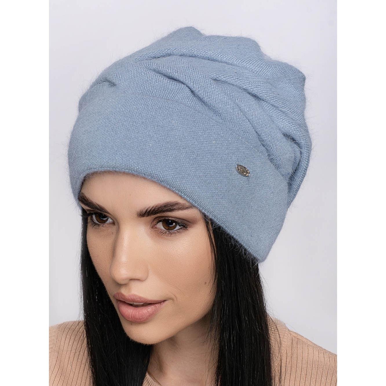 Шапка ангоровая женская Leks Фантазия one size Металл - фото 1 Шапка ангоровая женская Leks Фантазия one size Металл - фото 1