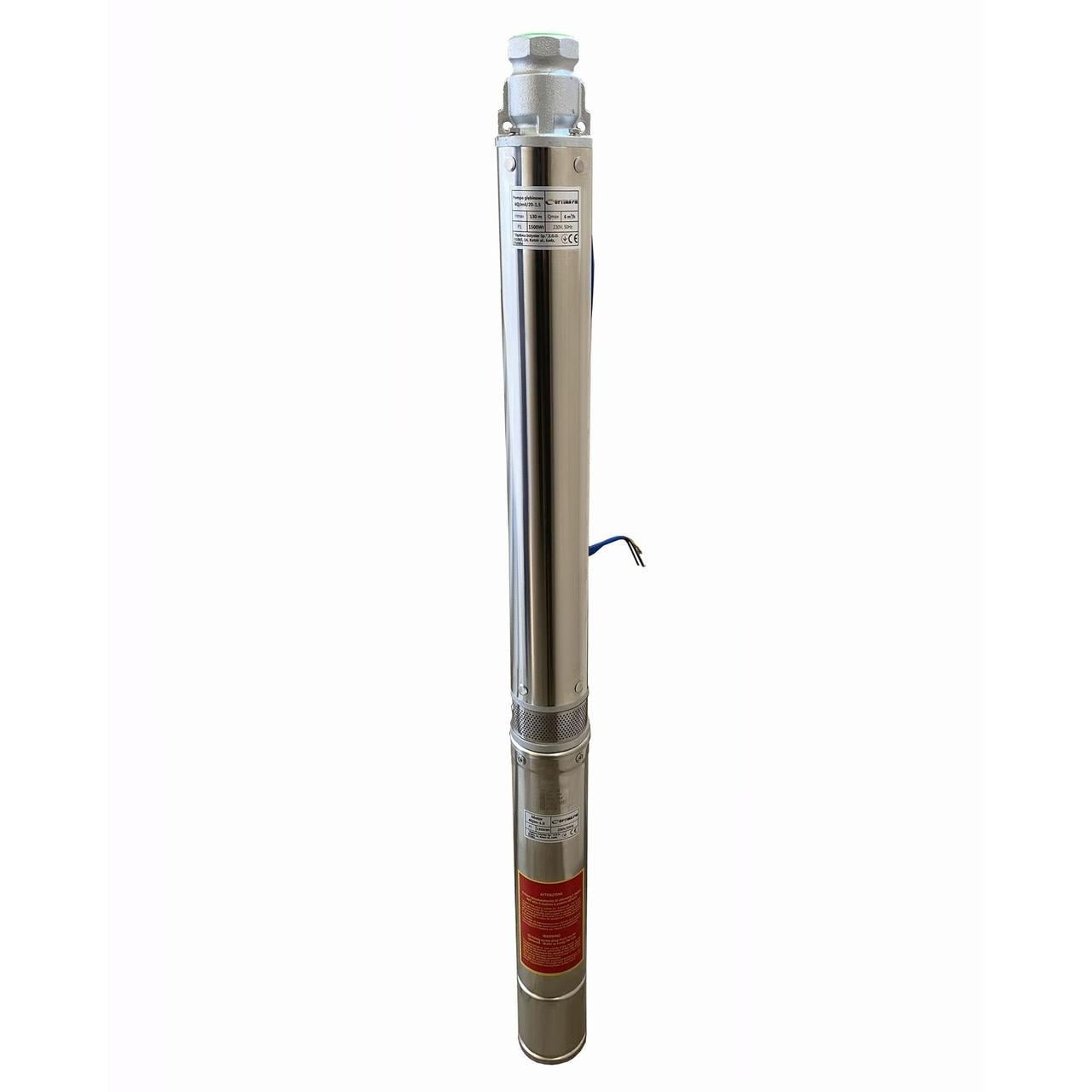 Насос скважинный с с повышенной стойкостью к песку Optima PM 4QJm4/20 1,5 кВт 150 м/1,5 м кабель