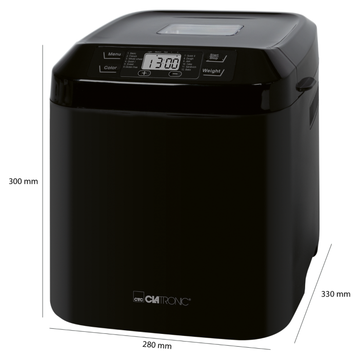 Хлебопечка Clatronic BBA 3774 550 Вт - фото 7 Хлебопечка Clatronic BBA 3774 550 Вт - фото 7