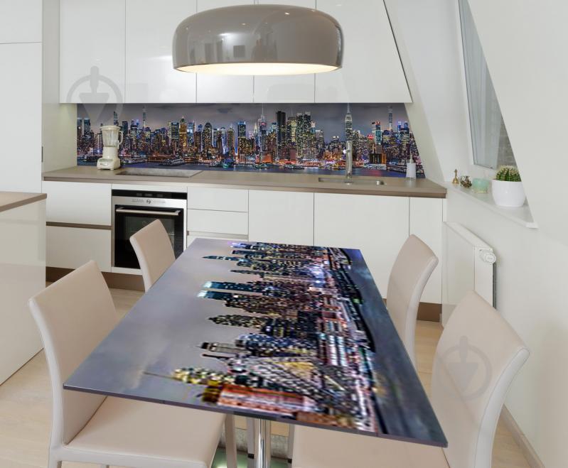 Наклейка виниловая на стол Zatarga  "Небоскребы 3Д"  600х1200 мм