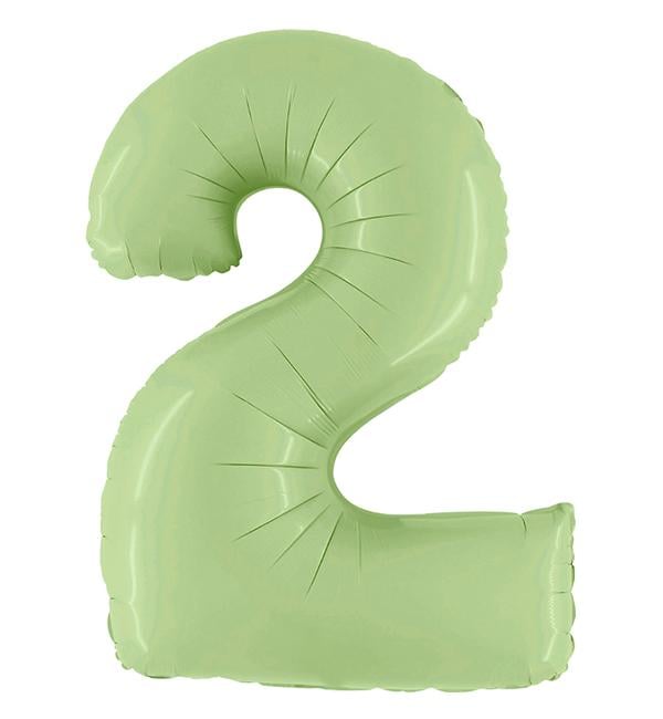 Шарик Цифра 2 100 см Оливковый (10956115) Шарик Цифра 2 100 см Оливковый (10956115)