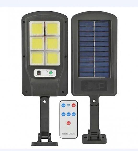 Уличный фонарь на солнечной батарее solar street light BL BK120-6COB с пультом с датчиком движения - фото 2