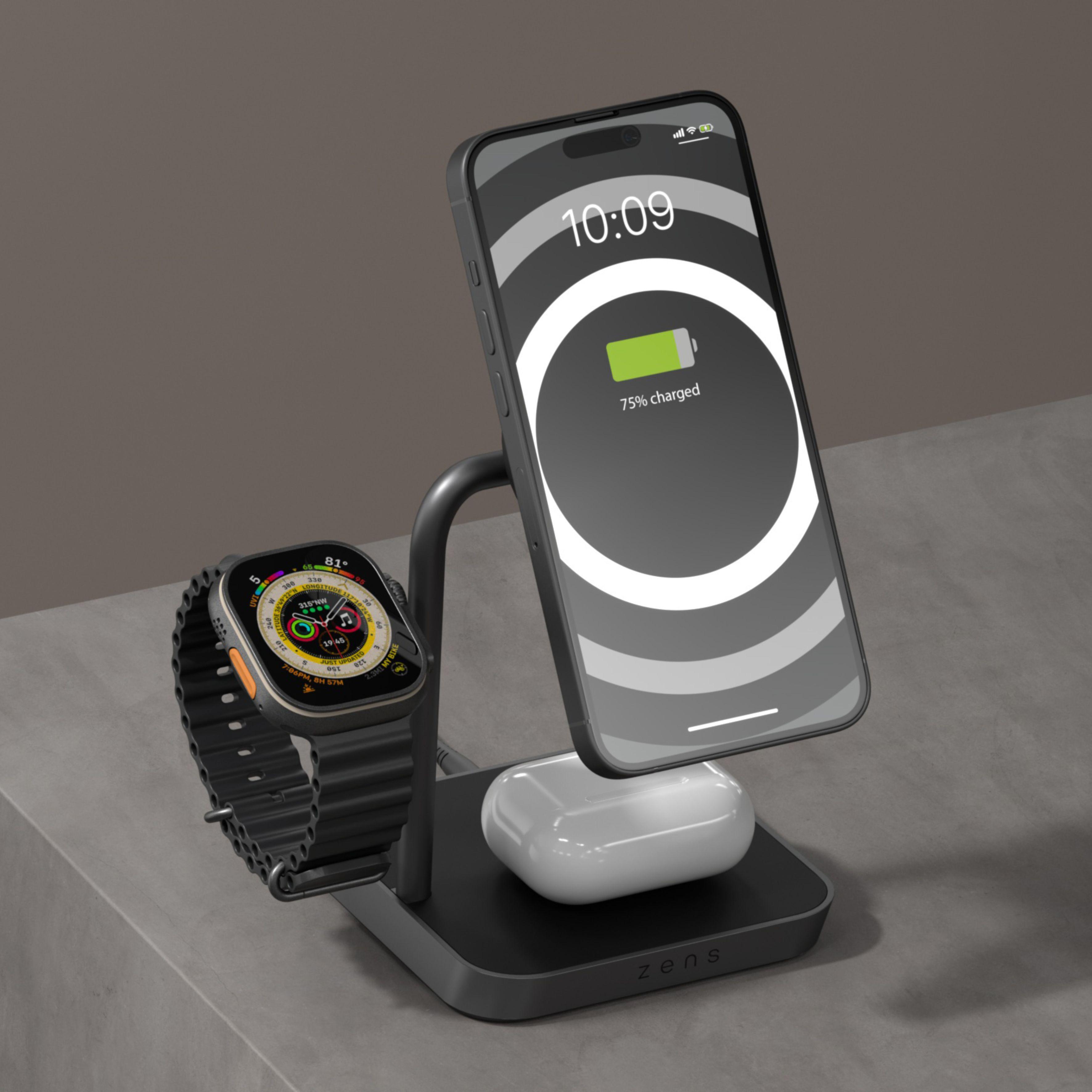 Зарядное устройство для телефона Zens Office Charger Pro 3 Wireless Black (ZEDC25B/00) - фото 4 Зарядное устройство для телефона Zens Office Charger Pro 3 Wireless Black (ZEDC25B/00) - фото 4