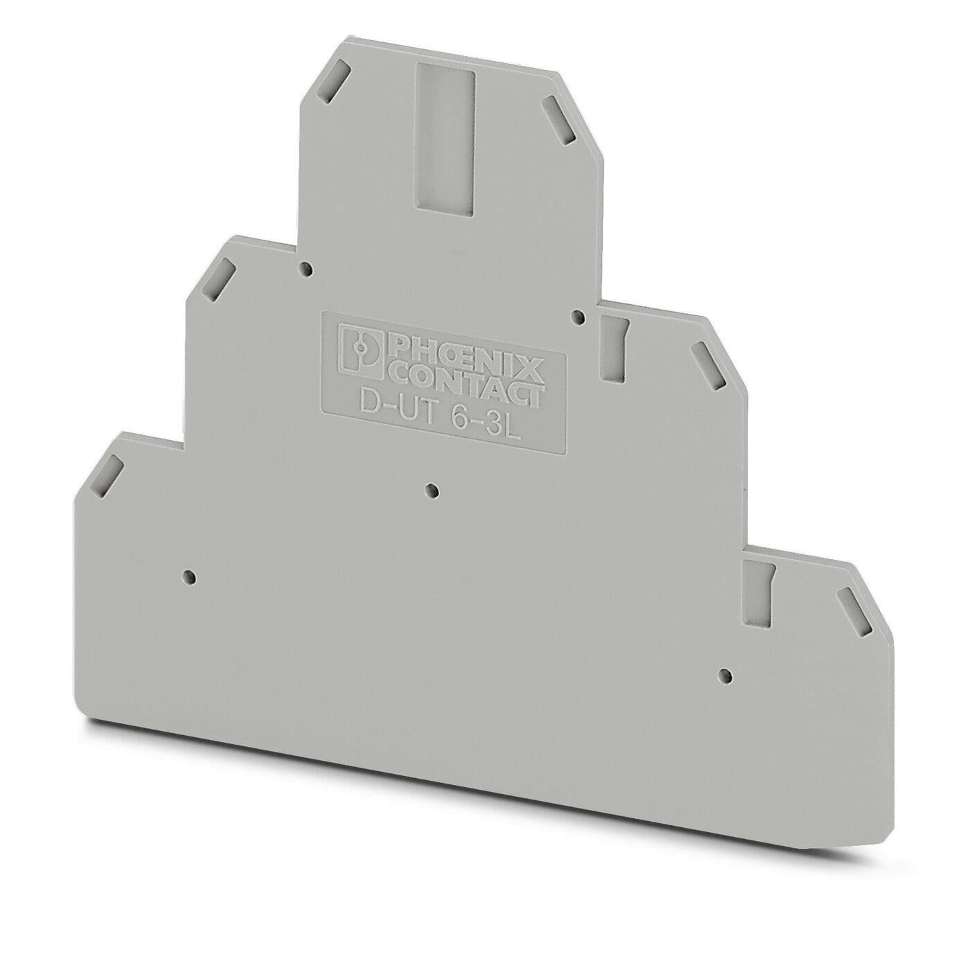 Кришка кінцева Phoenix Contact D-UT 6-3L 110х2,2х91,1 мм Сірий (3046707)