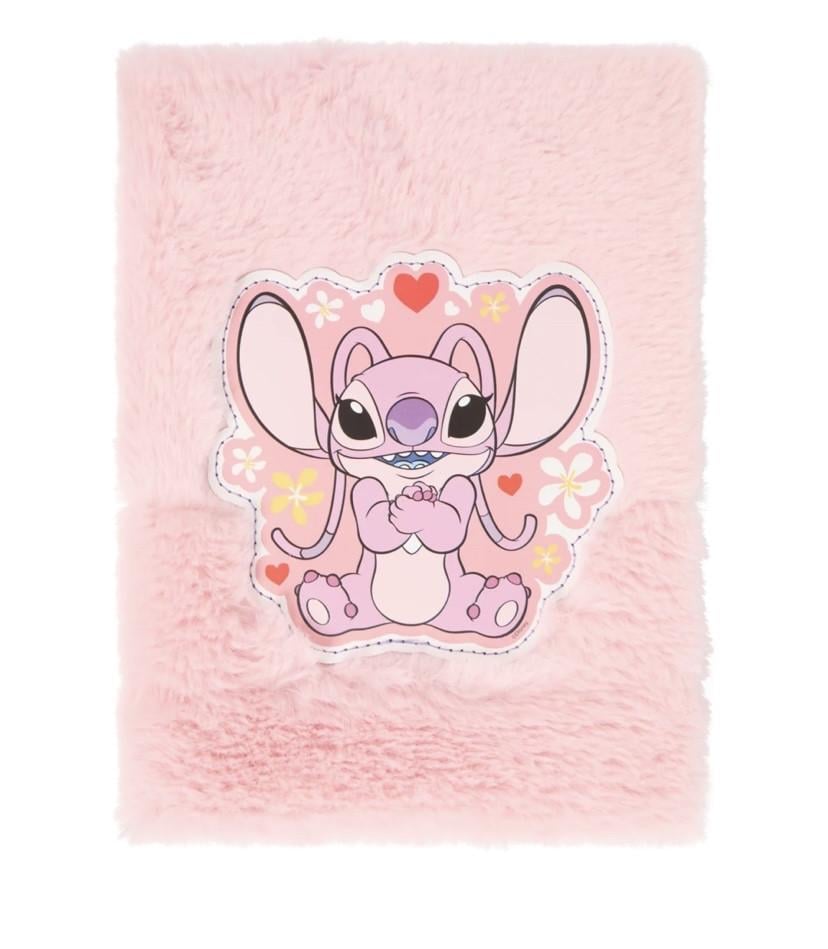 Блокнот пухнастий Стіч 80 аркушів 22х16 см Рожевий (2657505405)