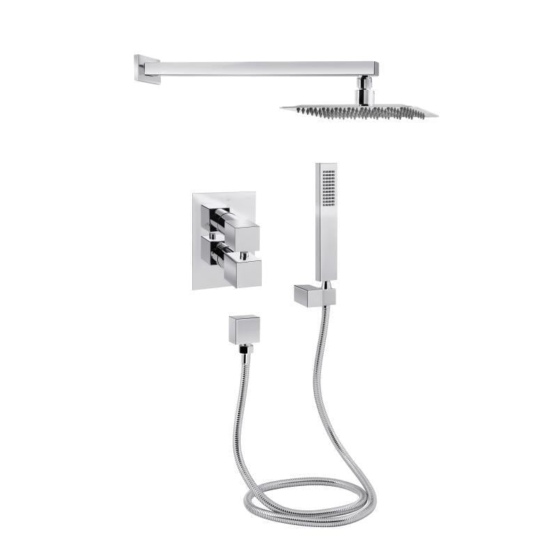 Система душевая скрытого монтажа Q-tap Aqauarius 65T103NGC термостатическая (24980672)