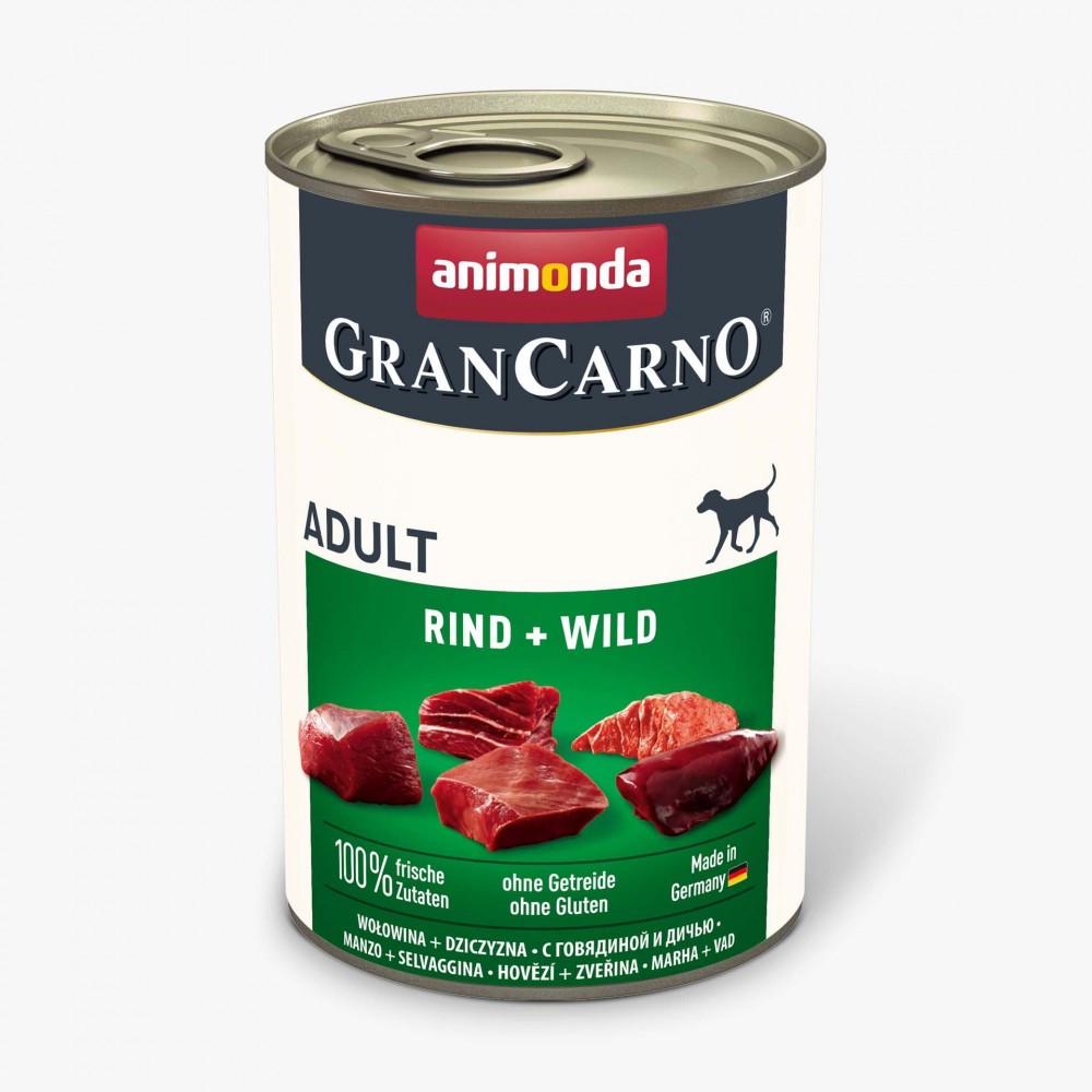 Влажный корм Animonda GranCarno для взрослых собак с говядиной и дичью 400 г