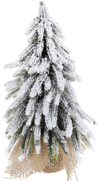 Елка декоративная снежная в мешочке 16х16х27 см