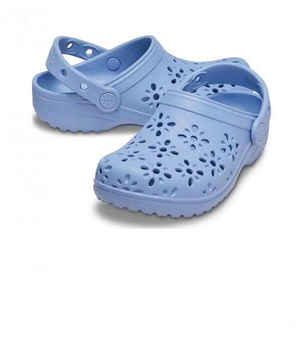 Сабо Crocs Kids Classic Floral Cut-Out Clog 210943 J4 р. 36/37 22,5 см Purple Moon - фото 3 Сабо Crocs Kids Classic Floral Cut-Out Clog 210943 J4 р. 36/37 22,5 см Purple Moon - фото 3