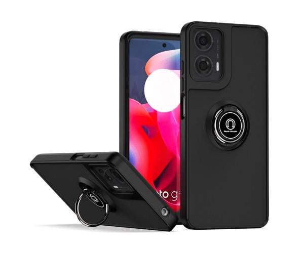Чехол - накладка TPU Color Matte Ring для Motorola Moto G85 / S50 Neo Чёрный