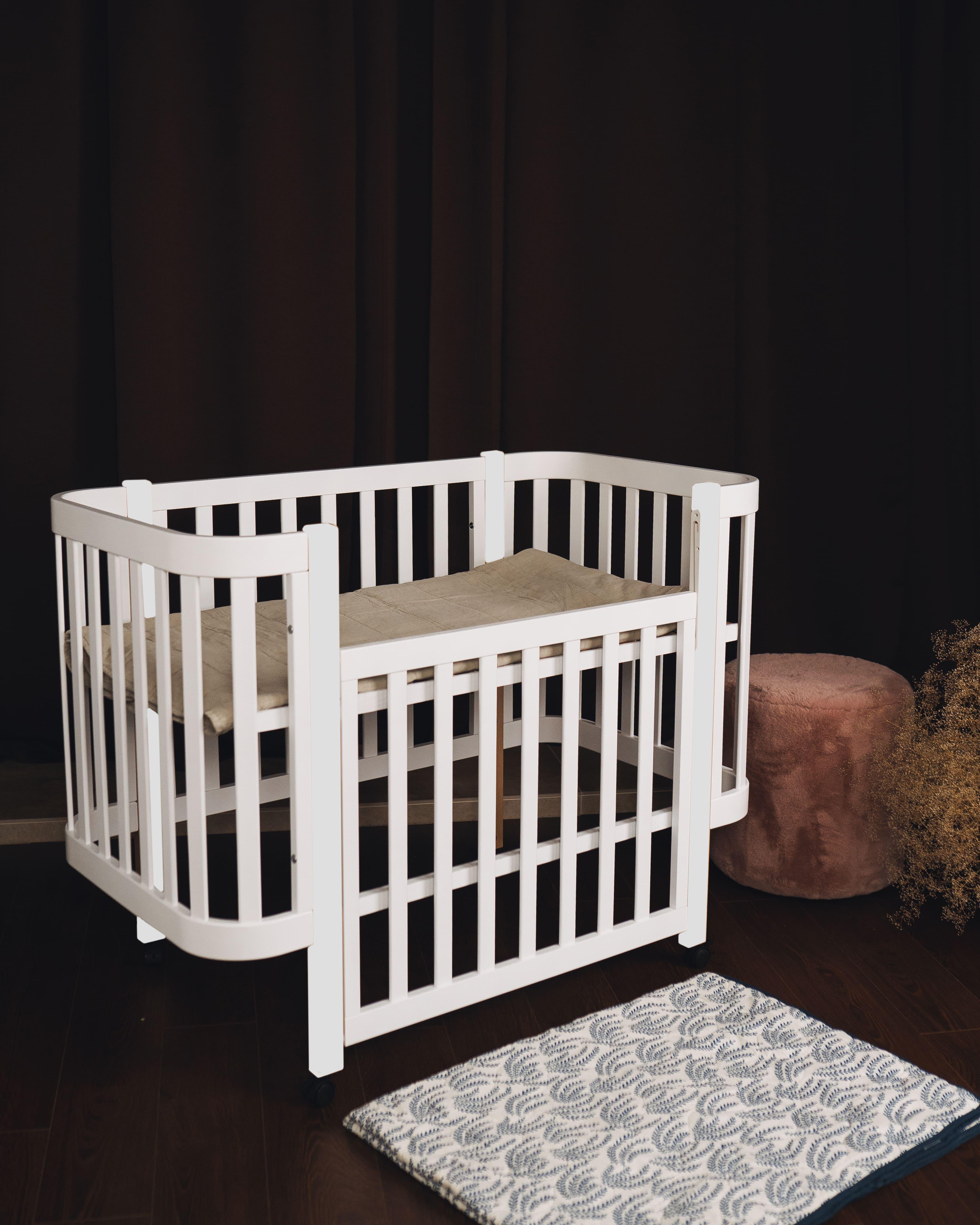 Детская кроватка Dominanta Милано с маятником и опускной боковиной Белый (ЛД 7 Б_01) Детская кроватка Dominanta Милано с маятником и опускной боковиной Белый (ЛД 7 Б_01)