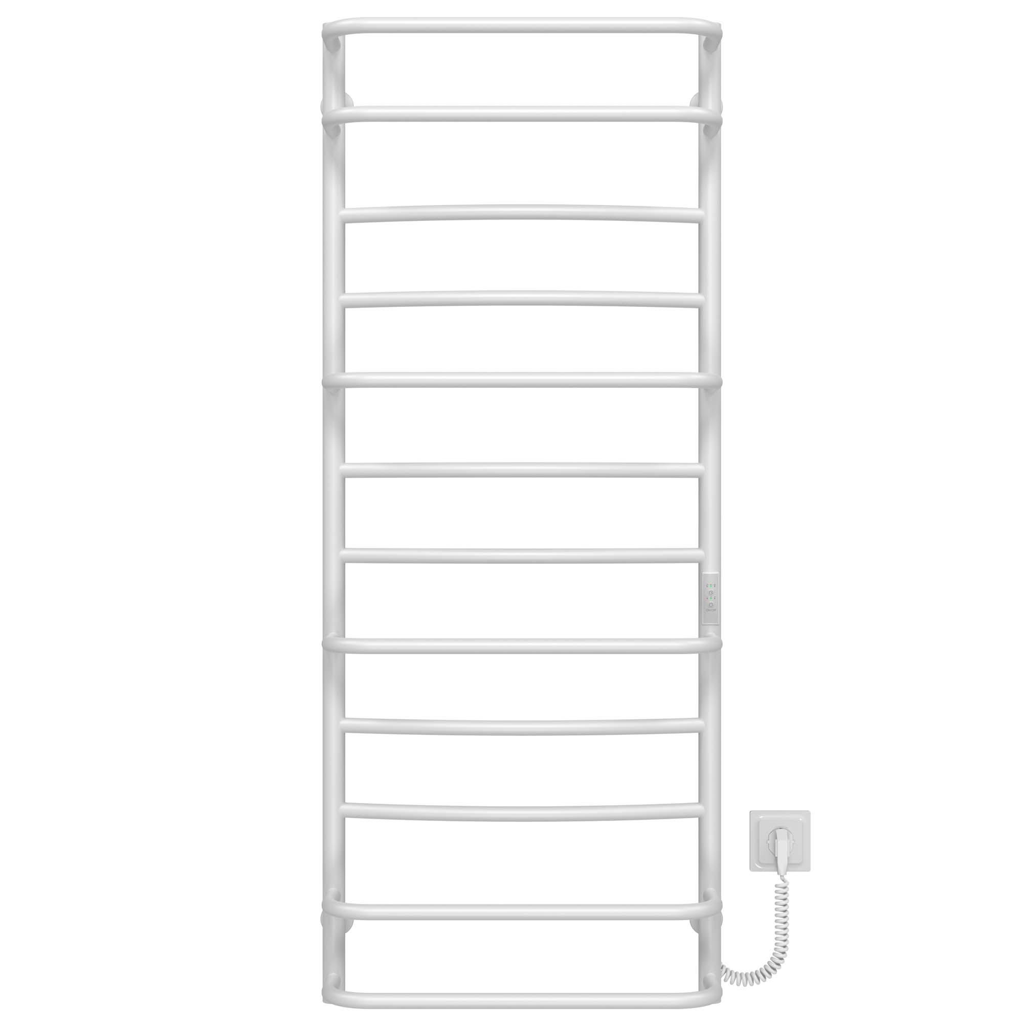 Полотенцесушитель электрический Deffi Аквамикс П12 WD03 правое подключение нержавеющая сталь 500х1300 мм Белый (C.AM.130.50.12.E.W.R.3)