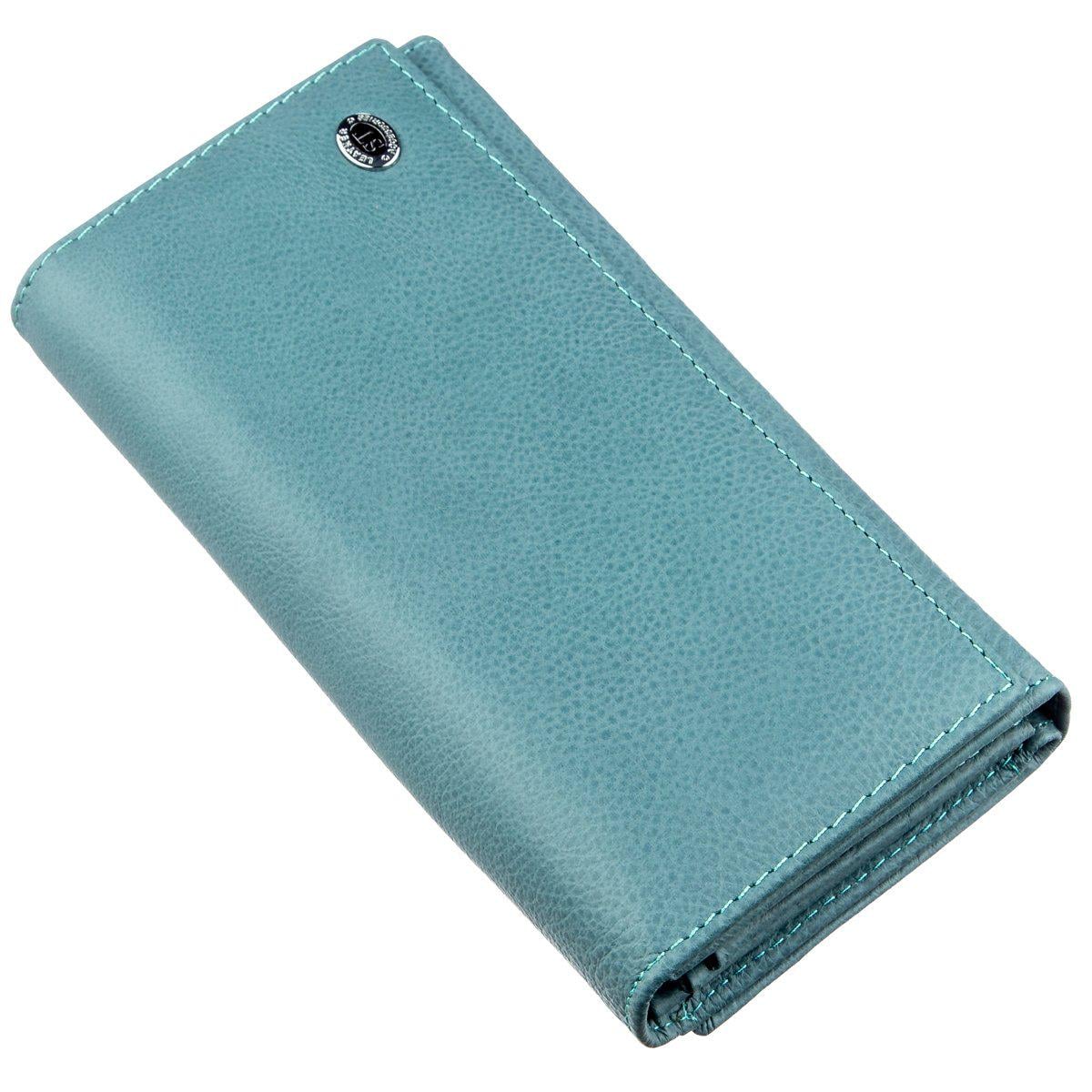 Женский кошелек ST Leather 18883 кожаный Голубой