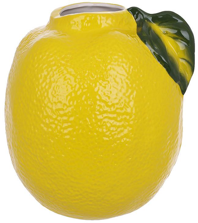 Ваза керамічна Lemon з вузькою шийкою 18х20 см
