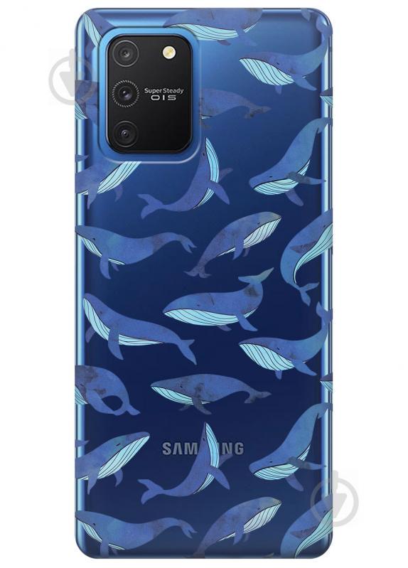 Прозрачный силиконовый чехол iSwag для Samsung Galaxy S10 Lite с рисунком - Киты (KS3459) Прозрачный силиконовый чехол iSwag для Samsung Galaxy S10 Lite с рисунком - Киты (KS3459)