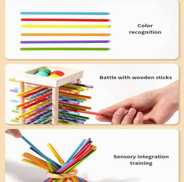 Настільна гра дитяча розвиваюча Вежа Балансування з паличками 3-6 р. (823) - фото 5 Настільна гра дитяча розвиваюча Вежа Балансування з паличками 3-6 р. (823) - фото 5