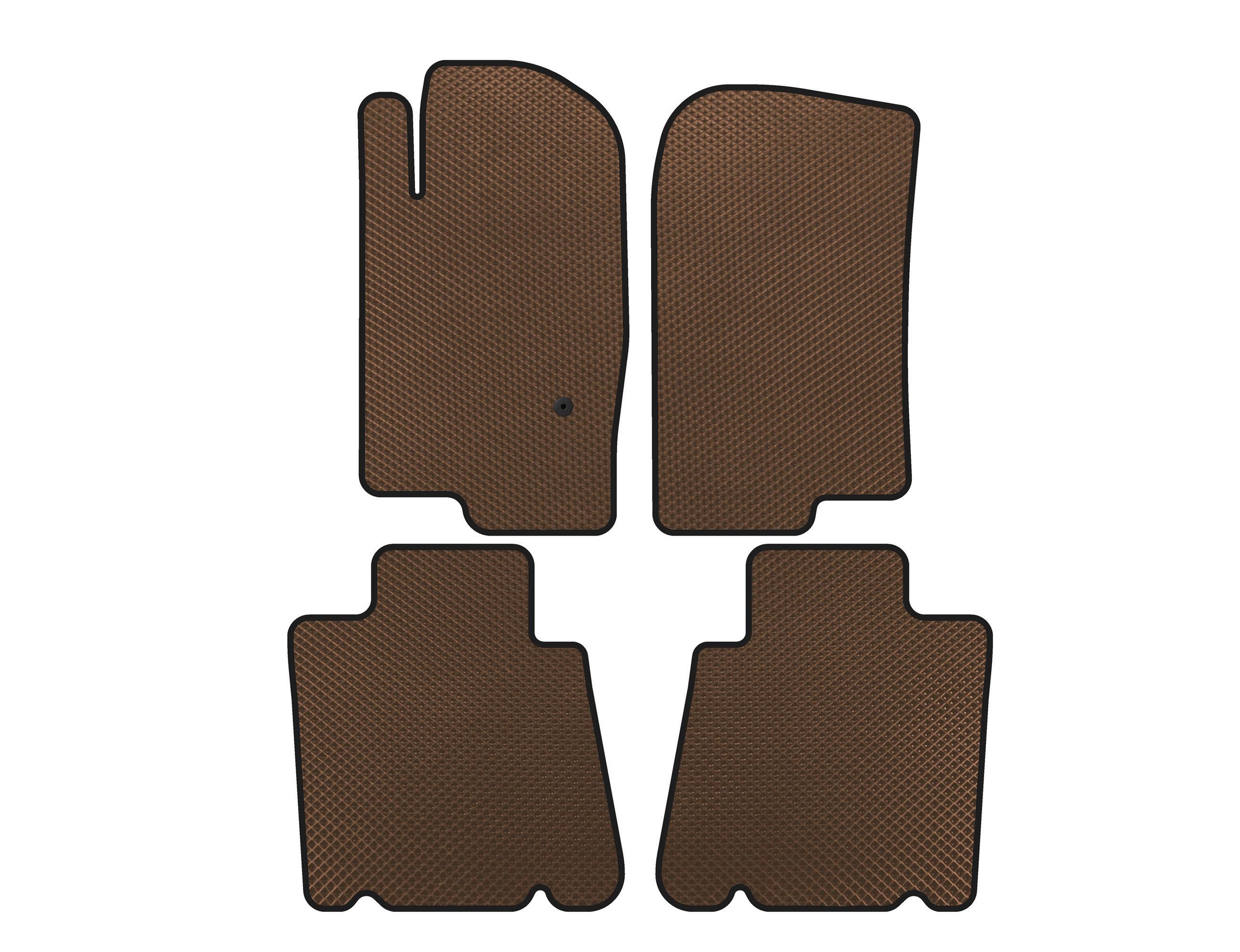 Коврики EVA Digital Designs для Ford Explorer 2001-2005 гг. этилвинилацетат 2 ряда Коричневый