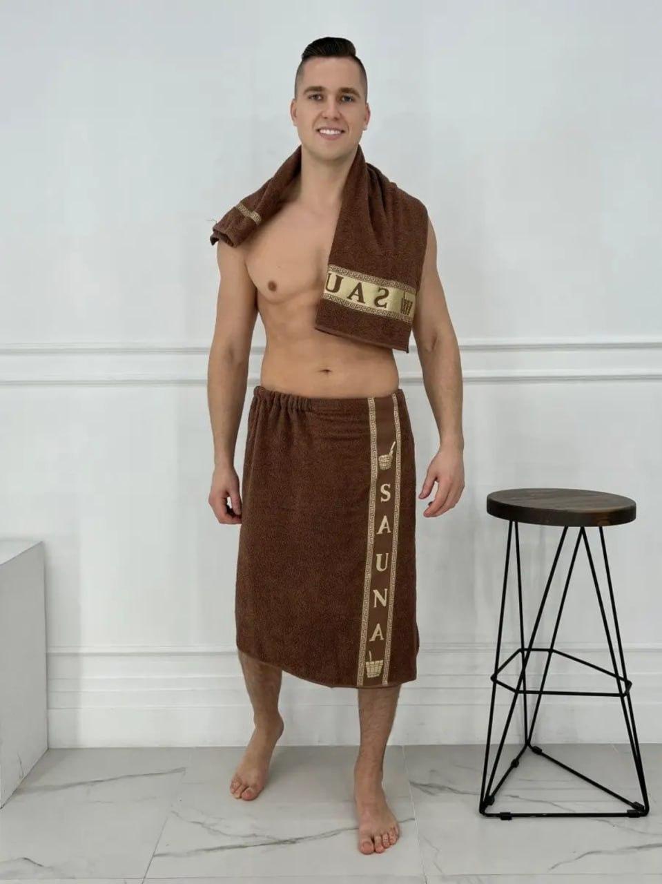 Набор полотенец банный махровый 70х150 см Коричневый (П4К-am-mahra-m-004-2) Набор полотенец банный махровый 70х150 см Коричневый (П4К-am-mahra-m-004-2)