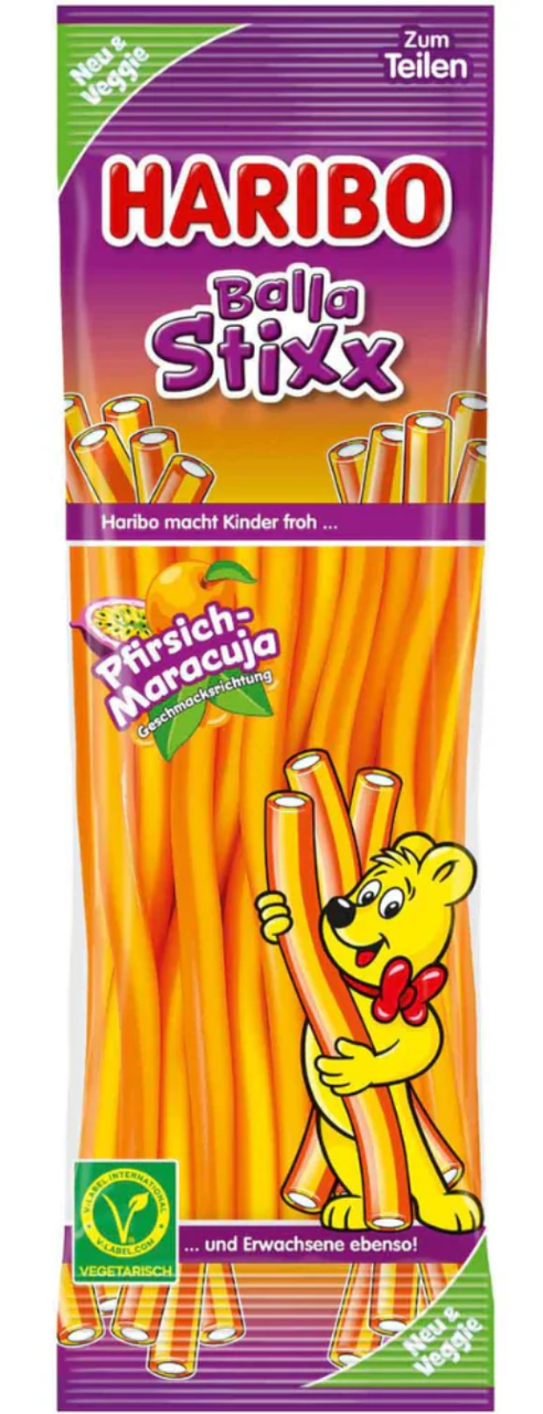 Конфеты жевательные Haribo Balla Stixx Peach Passion Fruit 175 г (2462557116)