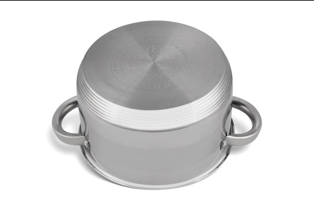 Каструля з кришкою Edenberg EB-3006 4,5 л 22x12,5 см - фото 3 Каструля з кришкою Edenberg EB-3006 4,5 л 22x12,5 см - фото 3