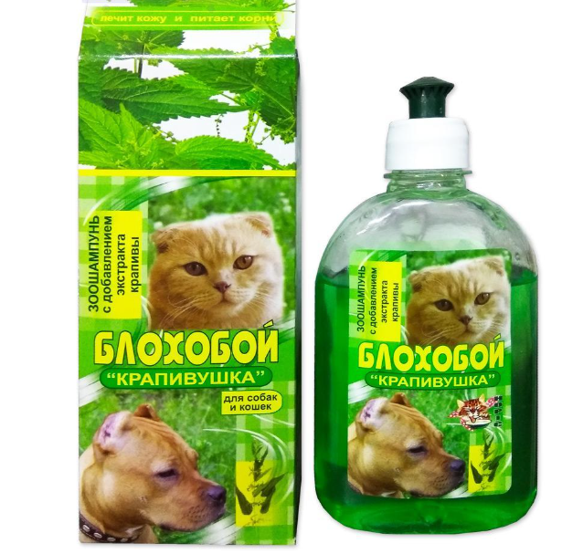 Шампунь блохобой Крапивушка 300 мл (00000003907)