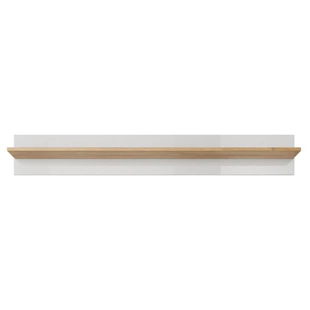 Полиця настінна Perfect Home Arco 138 Дуб грандсон/Білий глянець (48285) Полиця настінна Perfect Home Arco 138 Дуб грандсон/Білий глянець (48285)