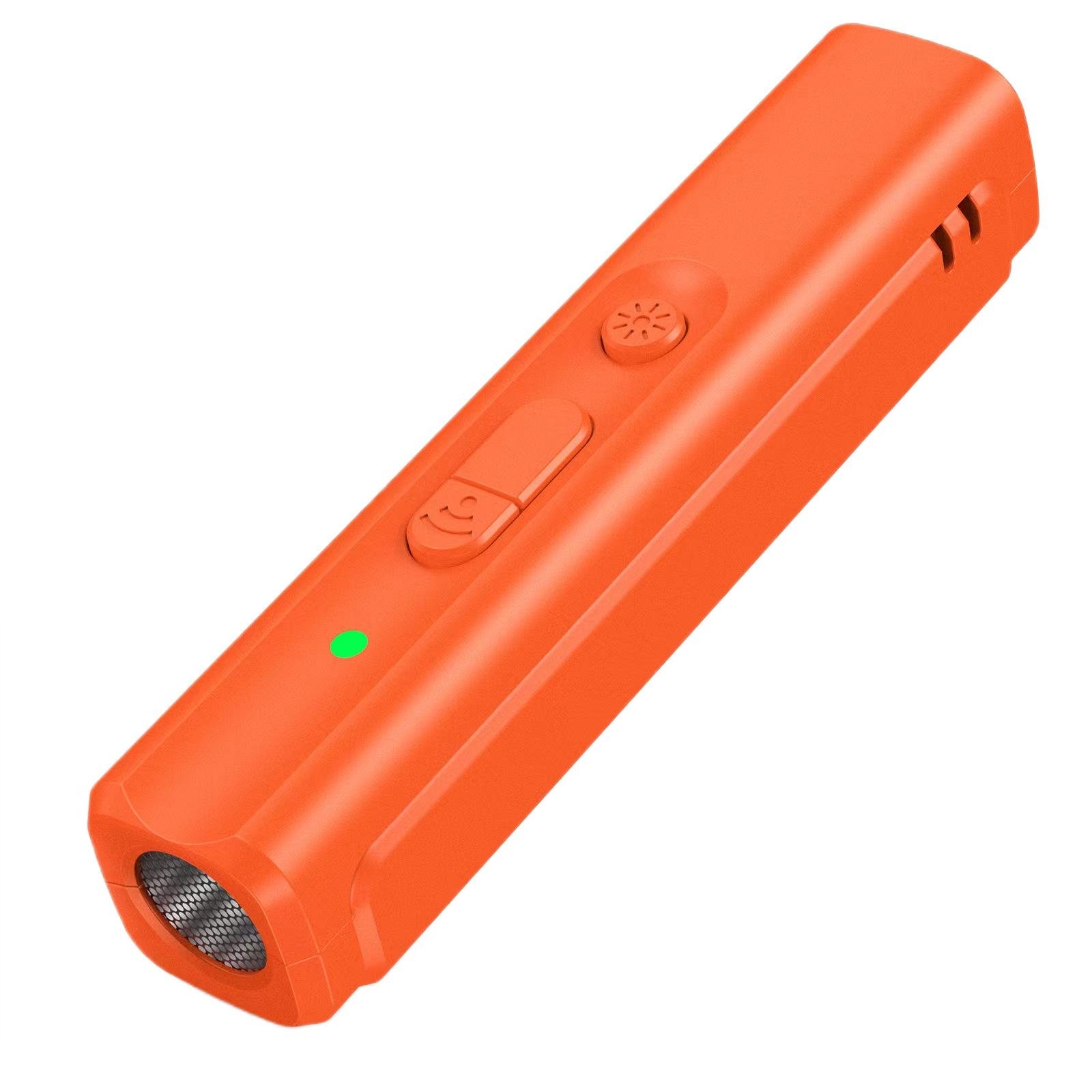 Отпугиватель собак ультразвуковой dicway с UV 365NM фонариком на аккумуляторе Оранжевый (N110J)