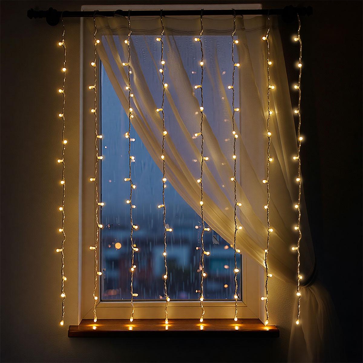 Гирлянда Штора 80 LED 2х2 м Желтый (ZWM2280LEDY)