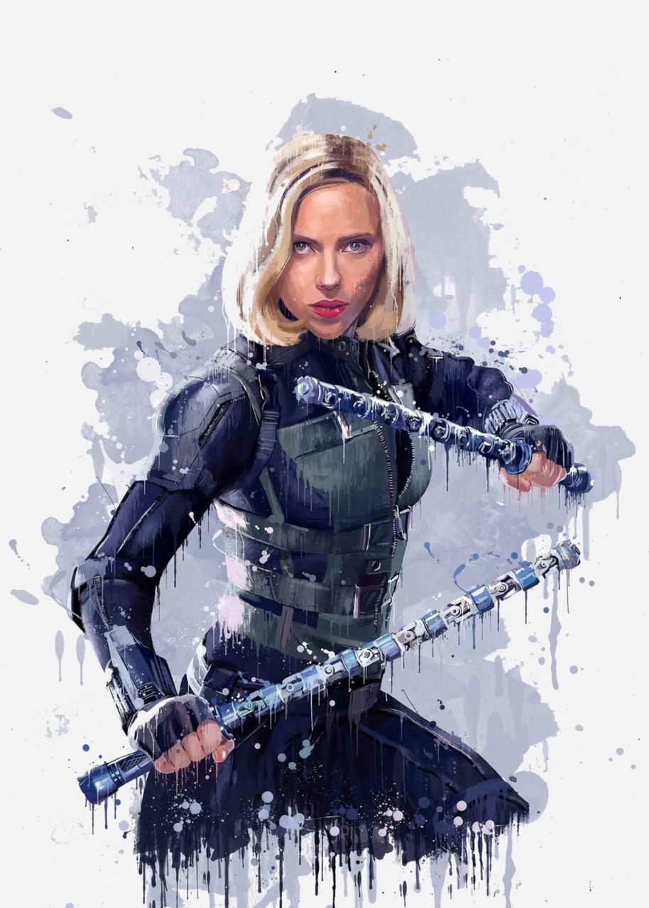 Картина GeekLand Black Widow фан 40х60 см (BW.09.058)