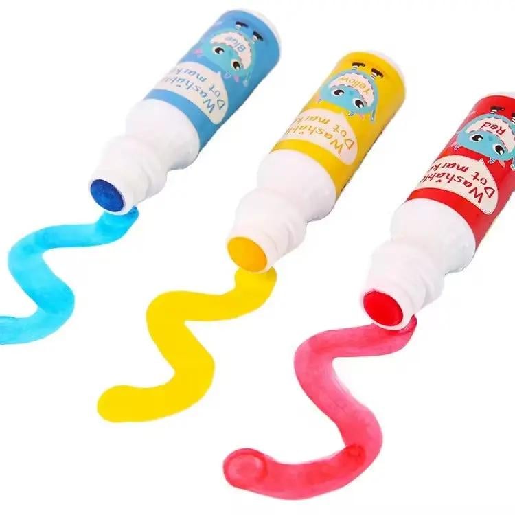 Маркеры пальчиковые DOT для творчества точечные краски для рисования и живописи на водной основе 3 цвета - фото 5 Маркеры пальчиковые DOT для творчества точечные краски для рисования и живописи на водной основе 3 цвета - фото 5