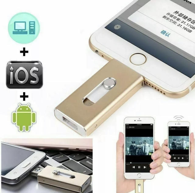 Флешка універсальна Flash USB Device для iPhone, Android, ноутбука 32 GB - фото 9