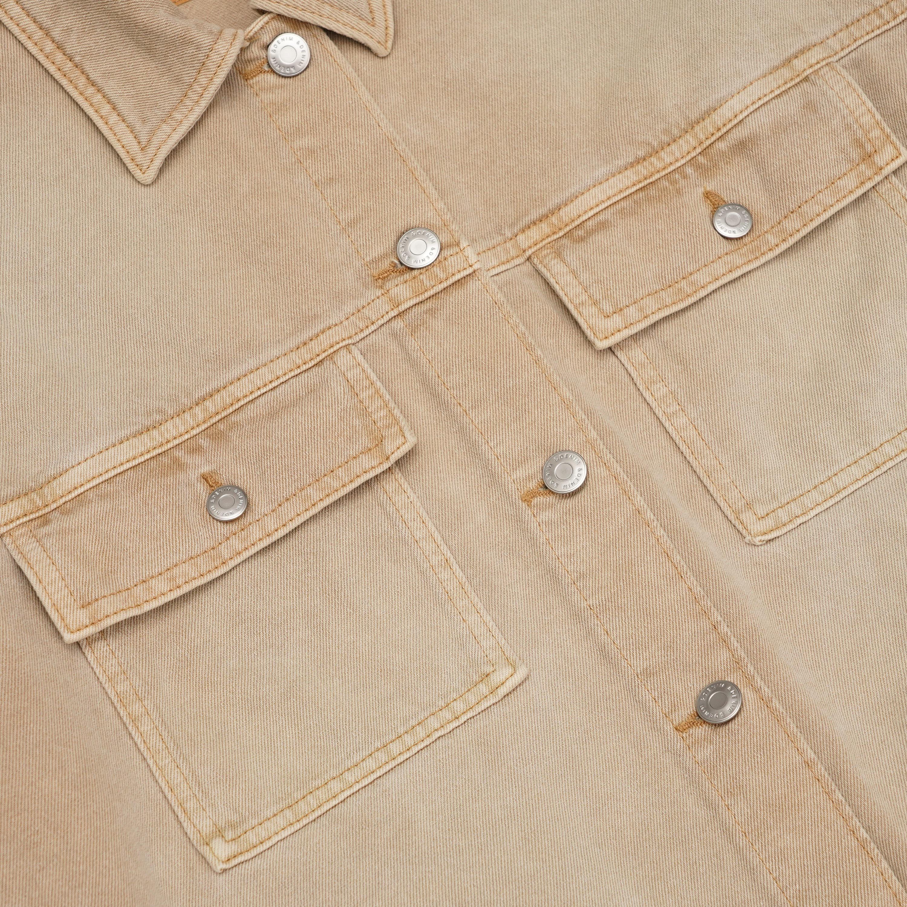 Куртка джинсова H&M M Бежевий (A23091023471) - фото 3