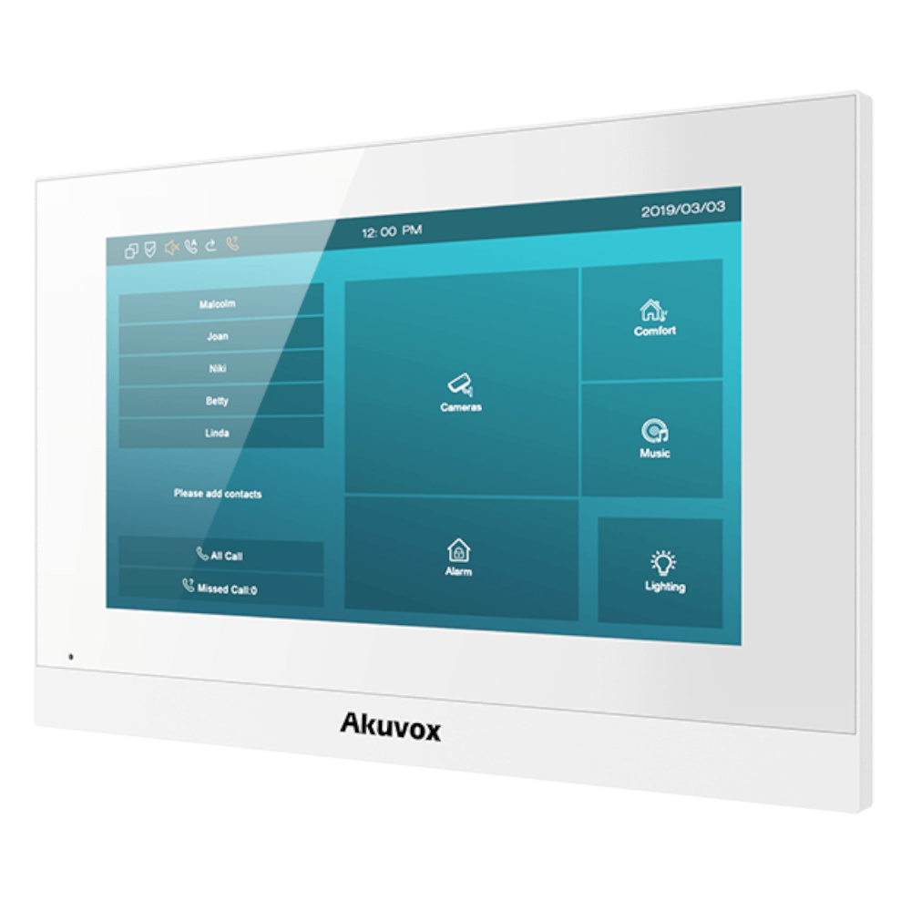 Домофон SIP C315W 7" на Android з WiFi та Bluetooth Білий (2134) - фото 3 Домофон SIP C315W 7" на Android з WiFi та Bluetooth Білий (2134) - фото 3