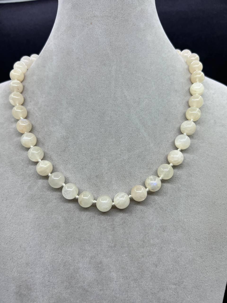 Намисто місячний камінь 44 см Різнокольоровий (10630)