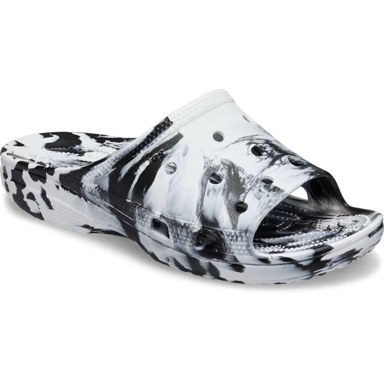 Шльопанці Crocs Classic Marbled Icon Slide M12 р. 46/47 30 см Black/White (211832) - фото 2 Шльопанці Crocs Classic Marbled Icon Slide M12 р. 46/47 30 см Black/White (211832) - фото 2
