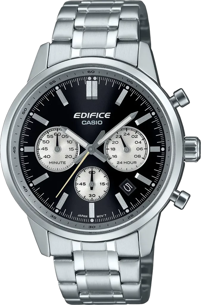 Наручний годинник чоловічий Casio Edifice EFR-575D-1AEF з сталевим корпусом/водозахистом 100 м Чорний (3100234205) Наручний годинник чоловічий Casio Edifice EFR-575D-1AEF з сталевим корпусом/водозахистом 100 м Чорний (3100234205)