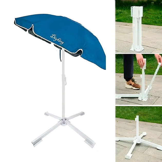 Подставка металлическая под зонтик d 3,5 мм (HYC103white) - фото 5 Подставка металлическая под зонтик d 3,5 мм (HYC103white) - фото 5