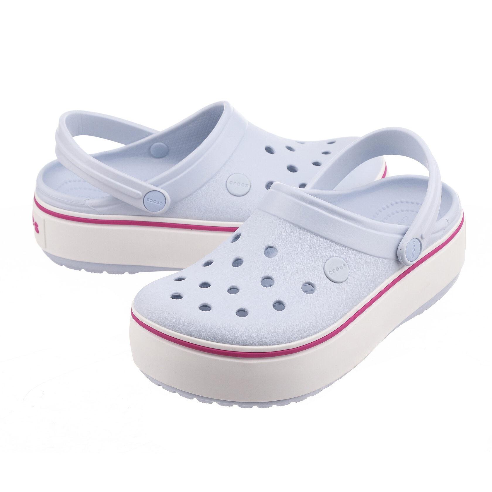 Сабо Crocs Crocband Platform Clog M7-W9 р. 39 Ice/Blue