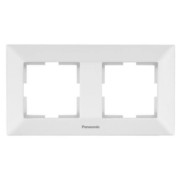 Рамка 2-местная Panasonic Arkedia Slim горизонтальная Белый (480500129) - фото 1 Рамка 2-местная Panasonic Arkedia Slim горизонтальная Белый (480500129) - фото 1
