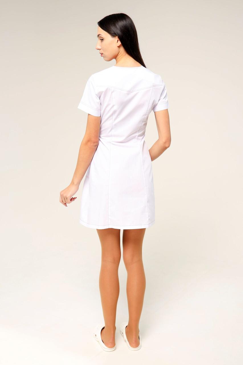 Халат TopLine Вірджинія рукав 3/4 р. 56 Білий (11934-(56) б.строч.ч.) - фото 2 Халат TopLine Вірджинія рукав 3/4 р. 56 Білий (11934-(56) б.строч.ч.) - фото 2