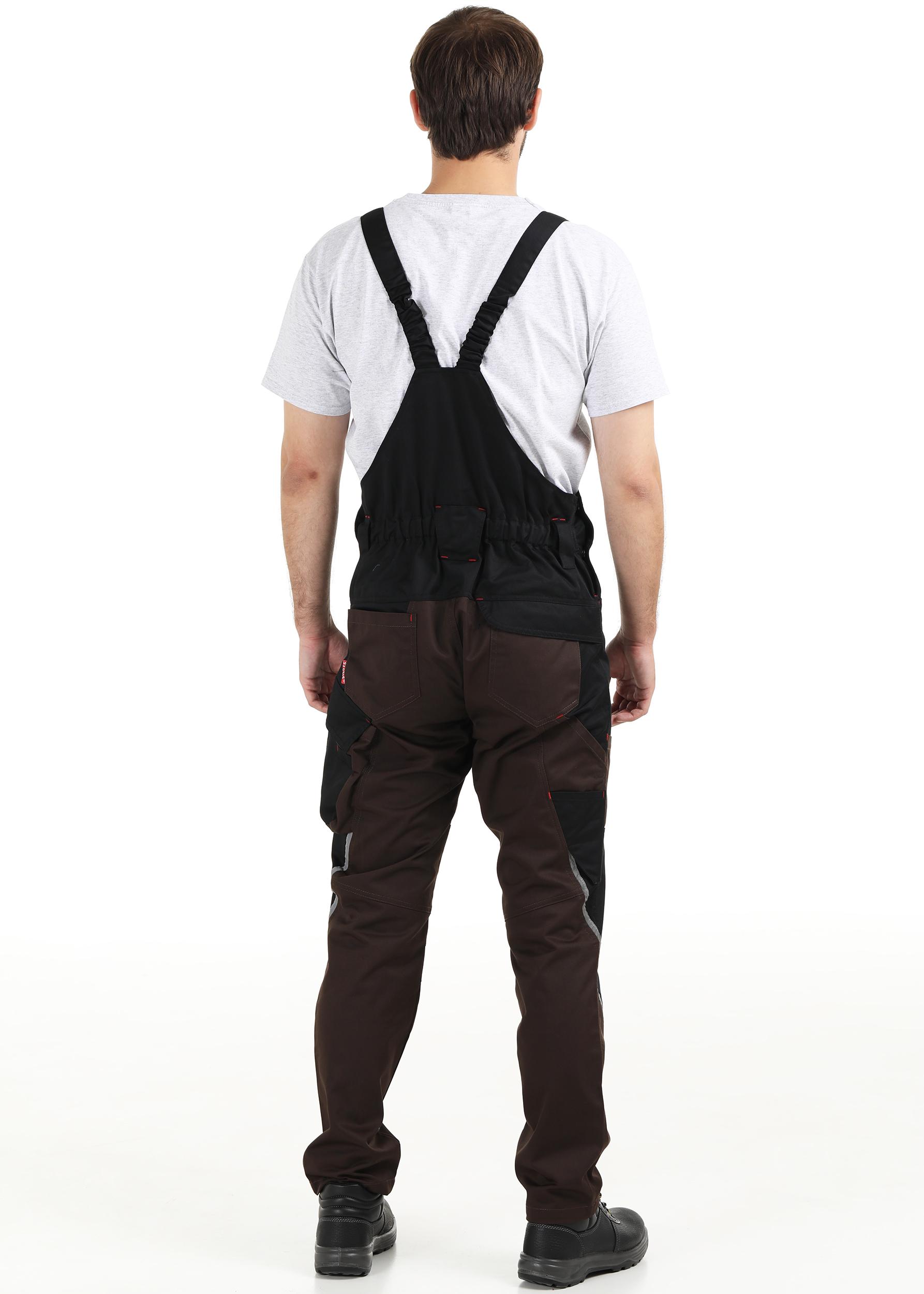 Полукомбинезон рабочий Патриот р.56-58 180-191 см Коричнево-черный (55500057) - фото 3