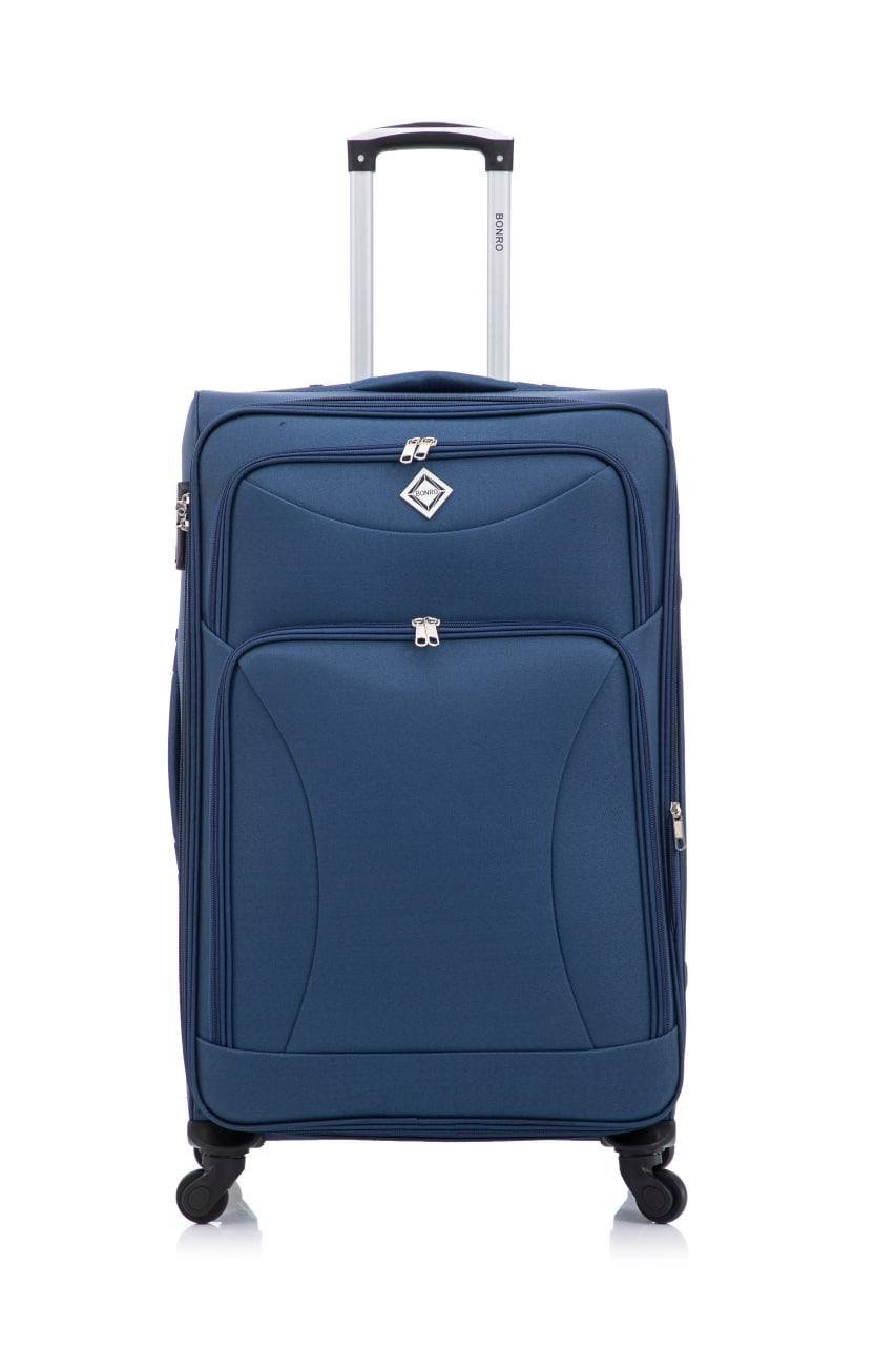 Чемодан Bonro Tourist 4 колеса великий Синій (2208) - фото 18 Чемодан Bonro Tourist 4 колеса великий Синій (2208) - фото 18