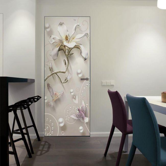 Наклейка интерьерная на двери Sticker Wall SW-00000931 Цветочек 104х210 см