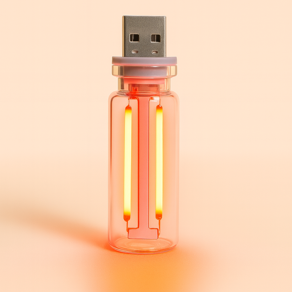 Нічник USB LED Ретро Червоний (29473006)