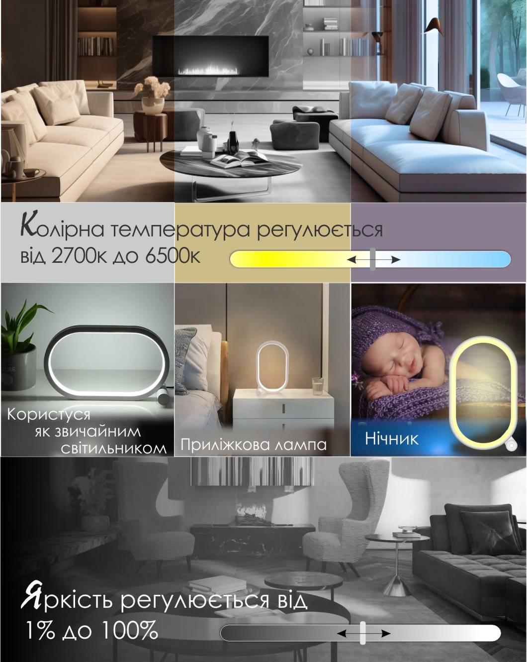 Лампа умная Tuya Smart RGB LED WiFi/Bluetooth овальная 2700-6500K Color/White (168098) - фото 15