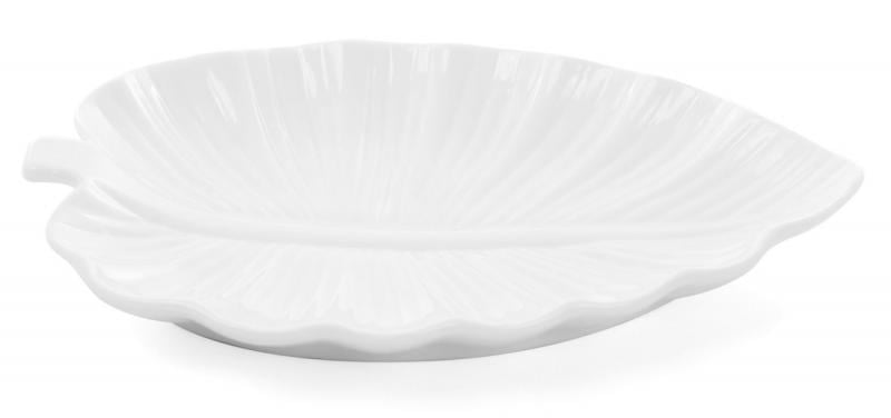 Набор сервировочных блюд White City Лист 20 см фарфор 3 шт. Белый (BD-988-110-3)