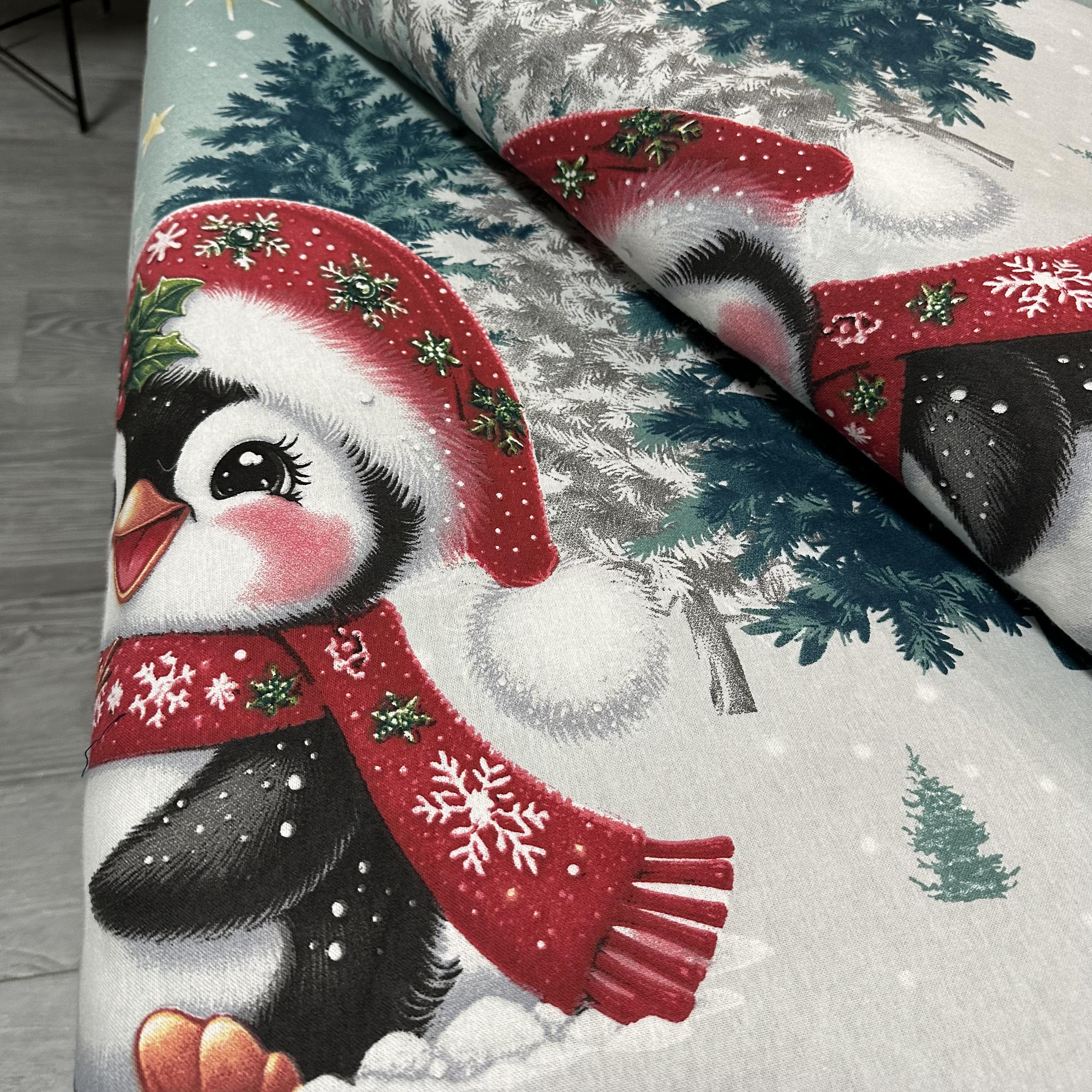 Комплект постільної білизни байкова Зимовий євро Бірюзовий (байка 10-3) - фото 2 Комплект постільної білизни байкова Зимовий євро Бірюзовий (байка 10-3) - фото 2